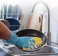 Vista 3 de Kitchen by Scrub- it - Esponja de microfibra antiarañazos para esponjas multiusos junto con poder de fregado resistente, limpieza sin esfuerzo