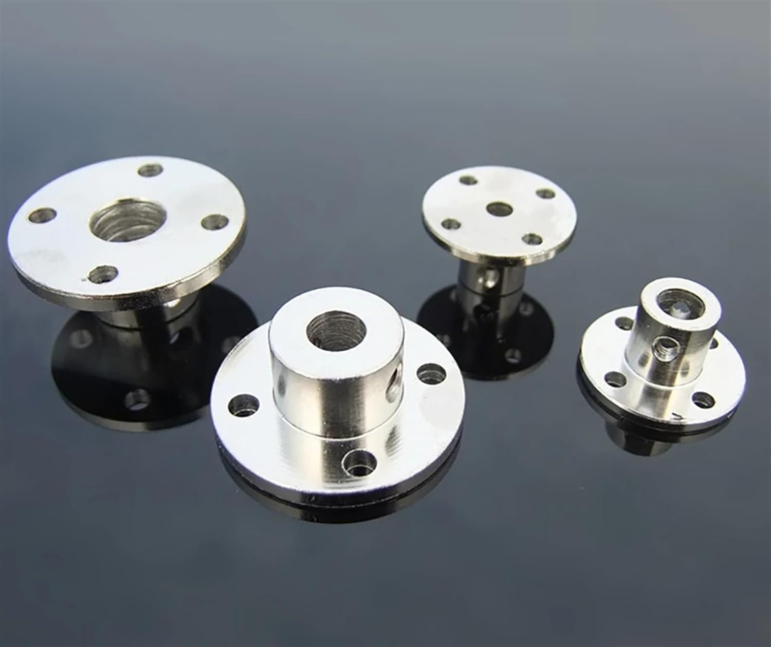 Flange Rigid Motor Shaft Coupling 3/4/5/6/8-14mm Coupler Transmission Connector Sleeve Adapter for Boat Car Model Airplane 1Pcs(6mm)