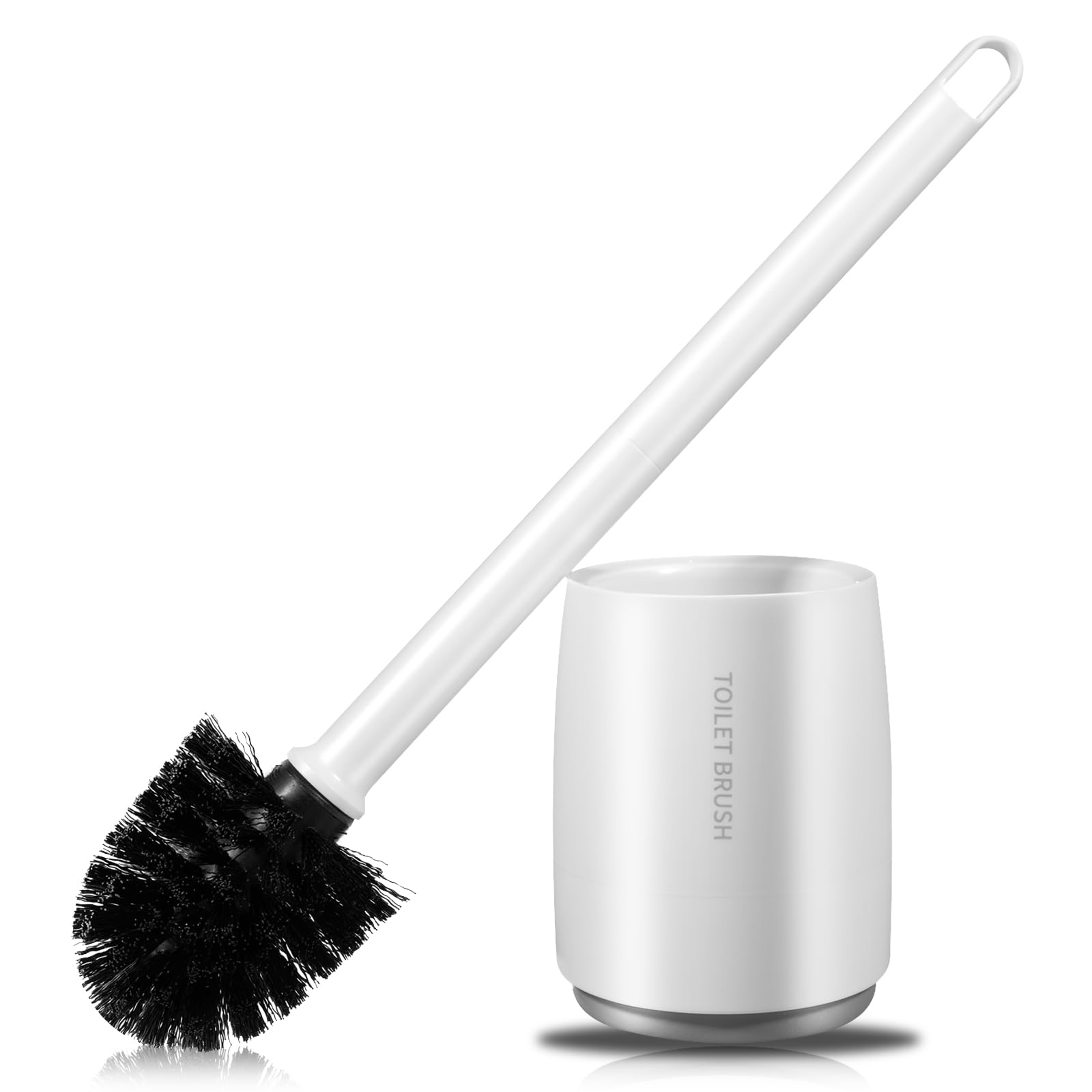 Carehabi Toilet Brush Toilet Brush with Holder Toilet Cleaning for Hotel, Hygiene in the Bathroom, White