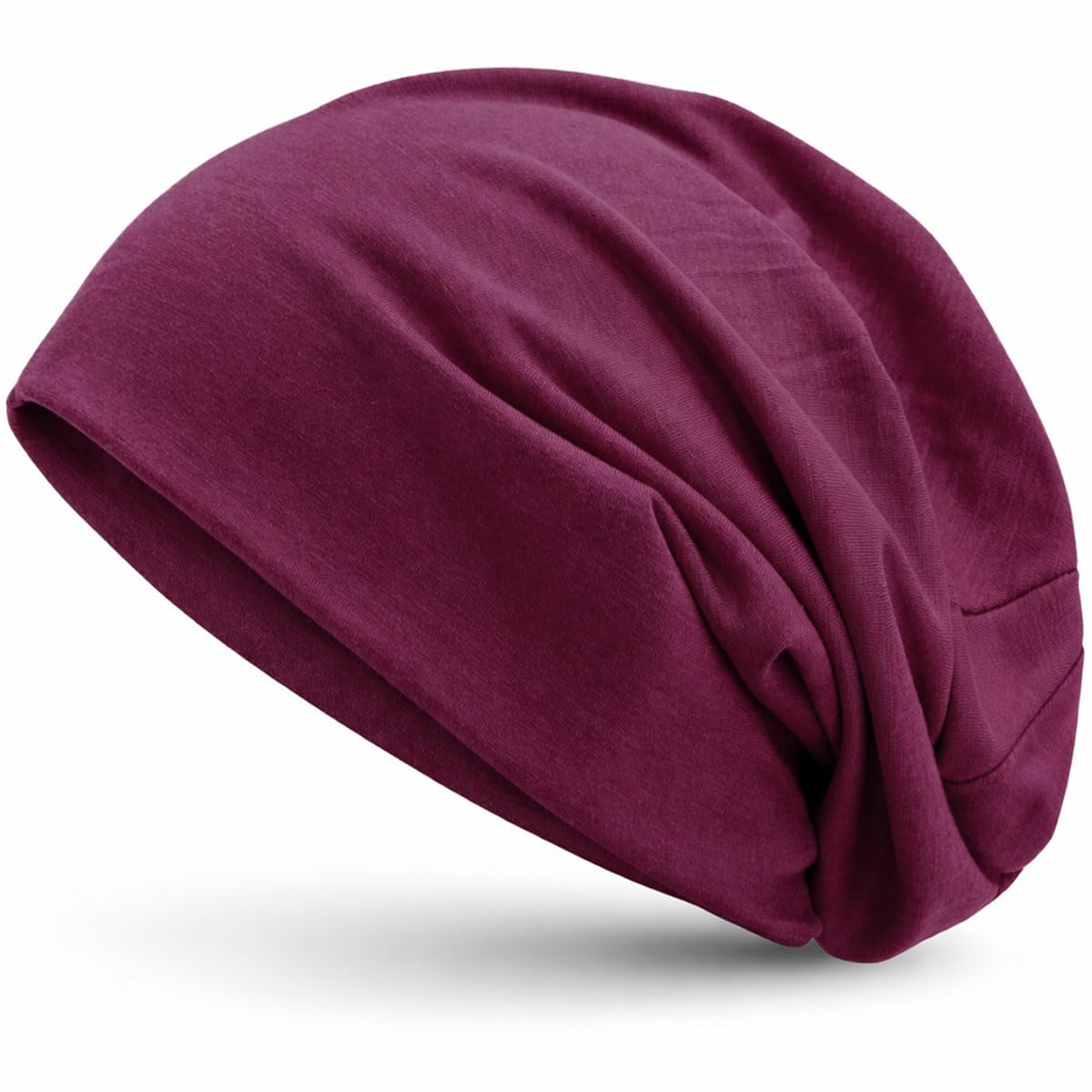 style3 Slouch Beanie aus atmungsaktivem, feinem und leichten Jersey Unisex Mütze Haube Bini Einheitsgröße