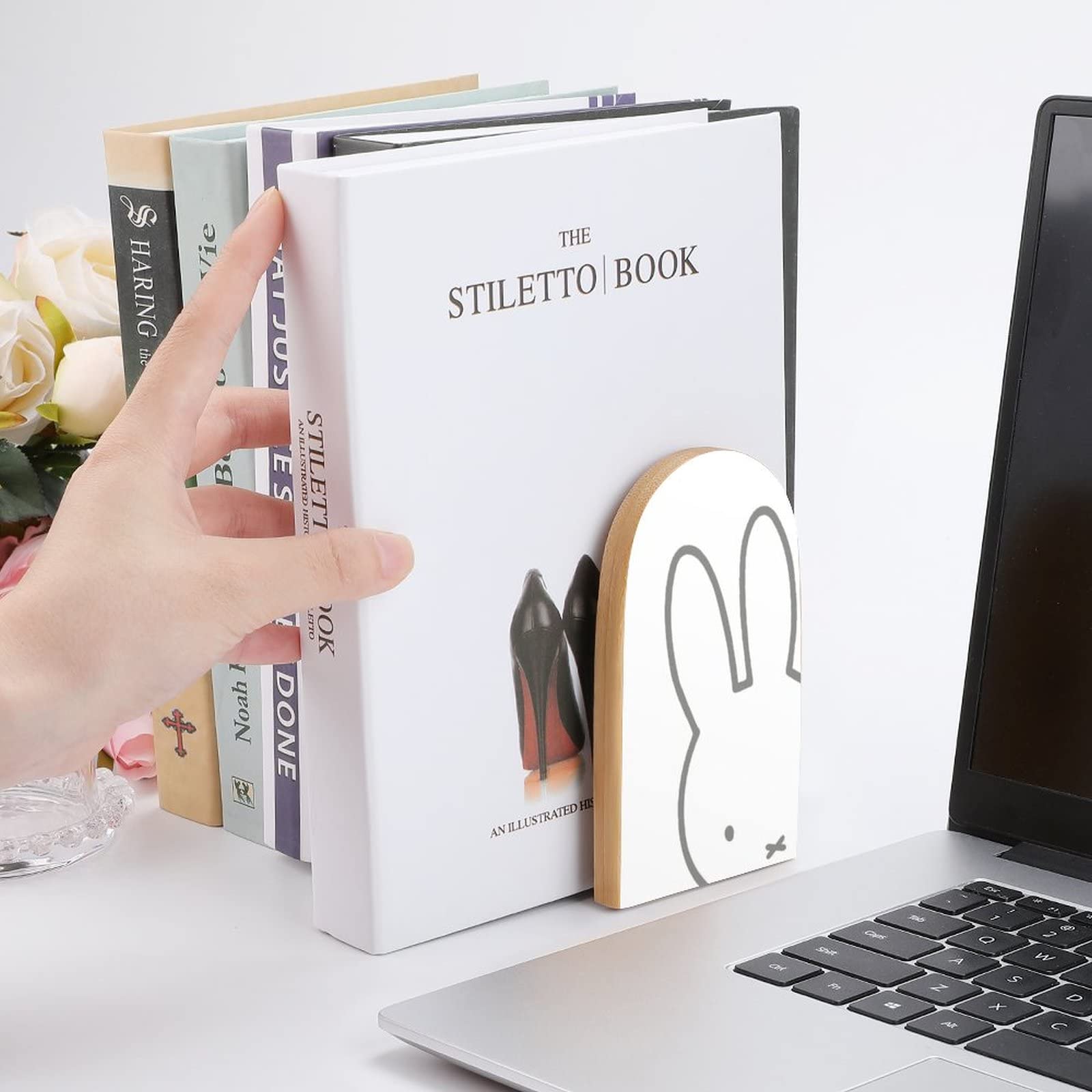 Amazon.co.jp: ミッフィー ブックエンド 倒れない 本立て 卓上 仕切り