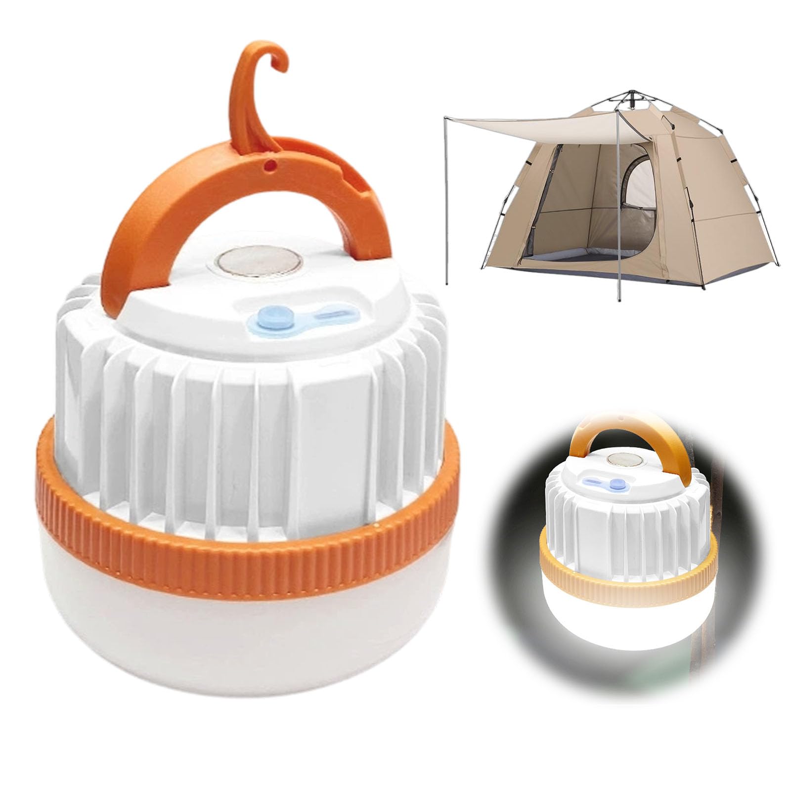 LED retrattile Lampada di emergenza IP65 Impermeabile Ricaricabile per Outdoor Campeggio Tenda Inverno 3 Modalità di Illuminazione