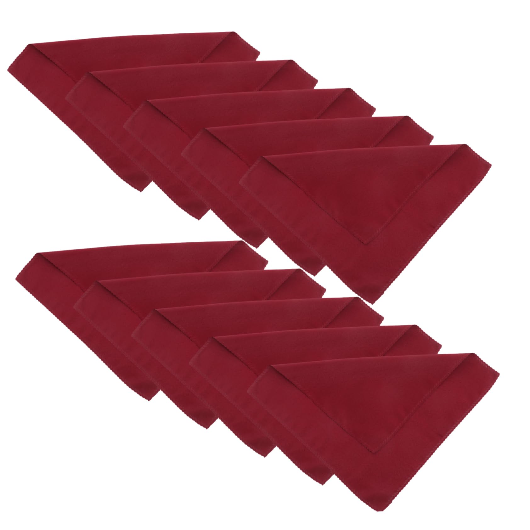 Serviettes de table rouge foncé COLLBATH en tissu lisse de qualité restaurant