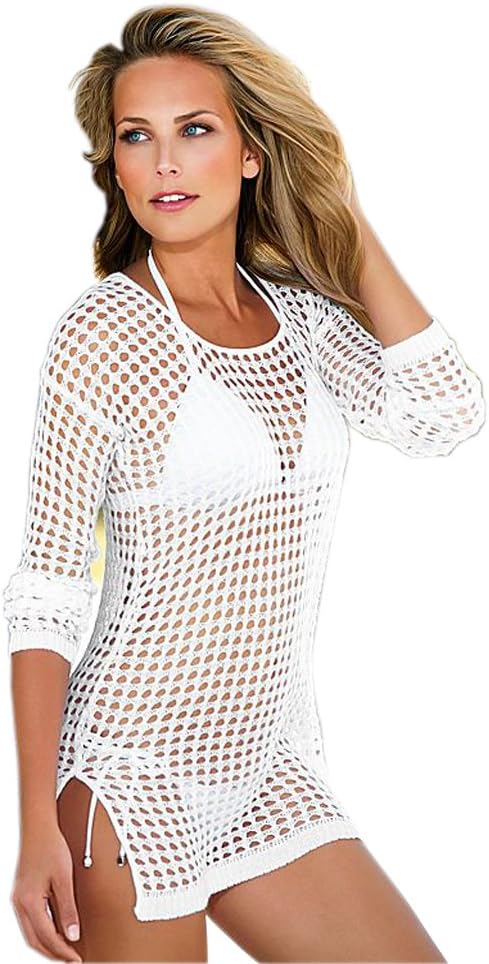 2017 Summer Women Sexy Beach Tops T Shirts Swimsuit Cover Up Swimwear Bikini Wrap Bathing Suit ,White Color