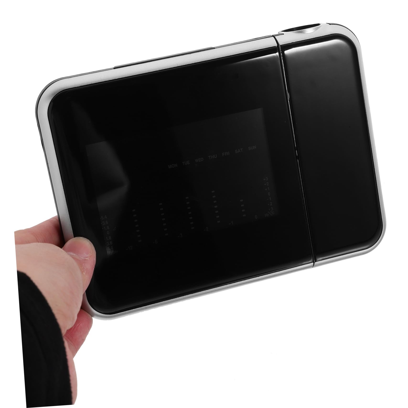 OSOLADY Led Projection Alarm Clock with Display USB Charging Port and Snooze Function Modern Digital Clock for Bedrooms Battery Operated Random Style