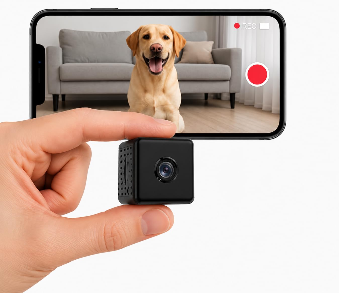Mini Camara Espia, Camara espia Oculta 1080P Full HD, Camaras Espias Camufladas con Soporte - con Visión Nocturna y Detección de Movimientos 2.4GHz