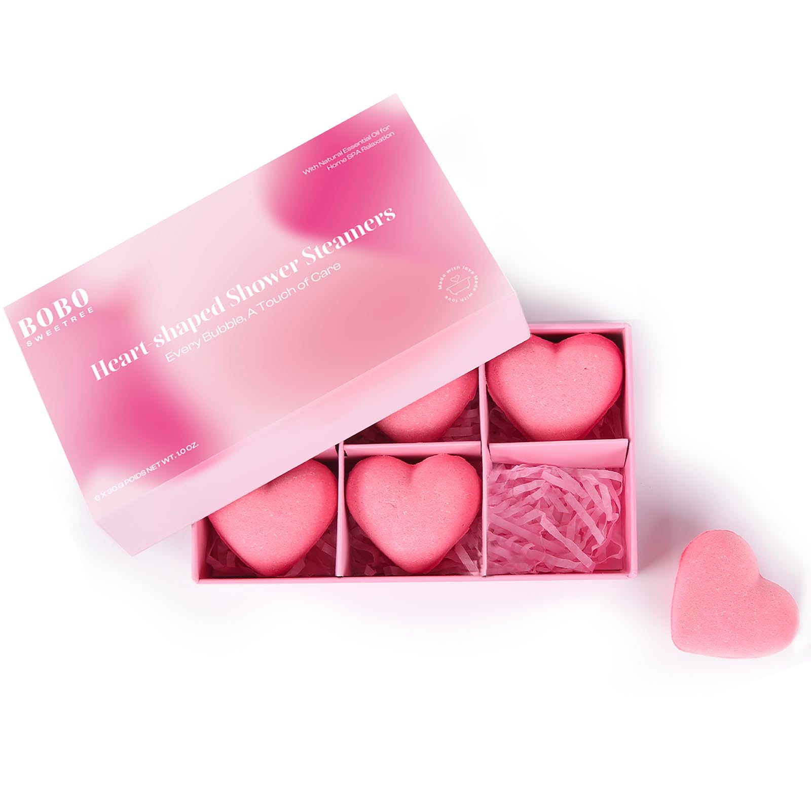 Amazon.com: Rose Shower Steamers Gifts for Women, 6 Heart-Shaped