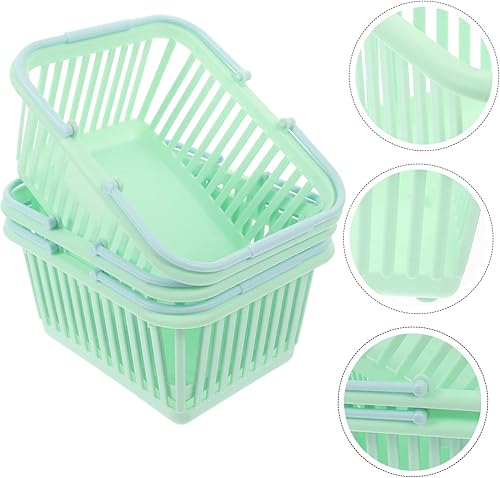 Miniatura 8 de Homoyoyo Cestas de almacenamiento Cesta organizadora de baño, cesta de almacenamiento de 3 piezas, cesta de basura para niños, cesta de plástico