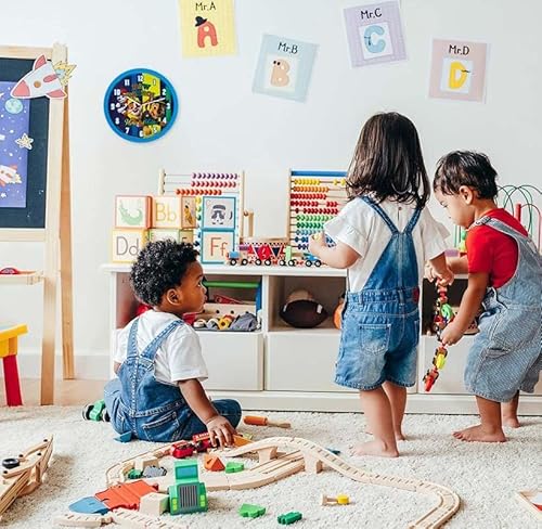 Kidslicensing Patrol - Wanduhr - Dekorative Uhr für Kinder - 25 cm, KD-PW16696, Bunt, One Size