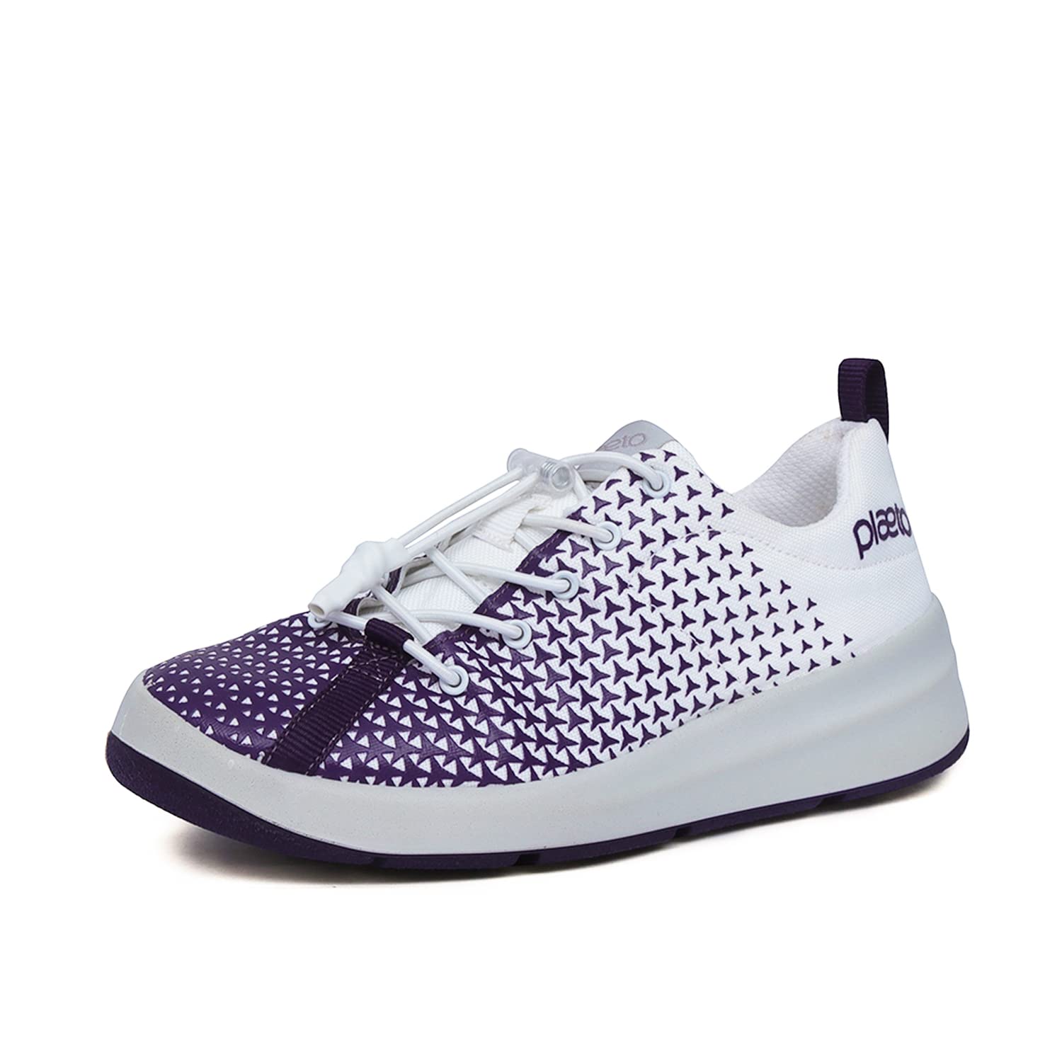 Plaeto Kids Starblast Unisex Sports Shoes White/Purple, 12C (B09FSLQ22R) Amazon Price History, Amazon Price Tracker