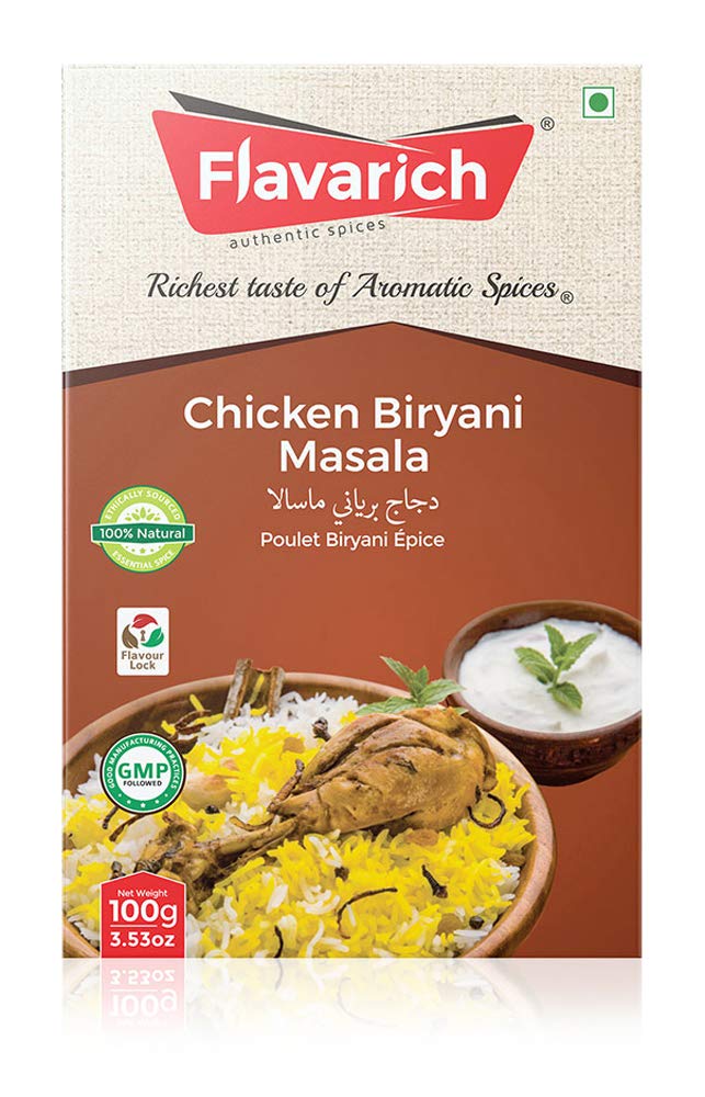 Flavarich Chicken Biryani Masala, 100 Grams (B07H4GSPVW) Amazon Price History, Amazon Price Tracker