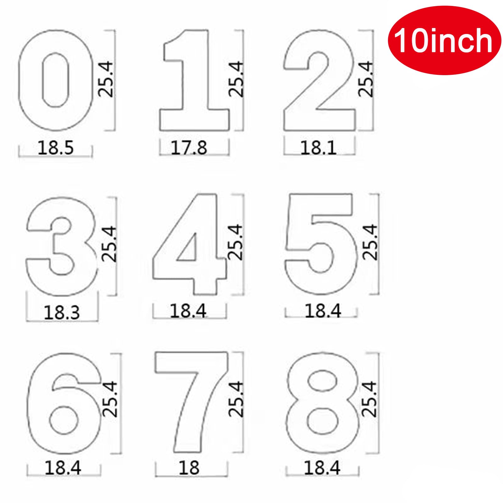 Lacupella Number Words Stencil Set - One to Ten
