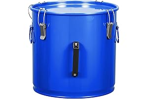 Rust-Proof 8 Gallon Oil Transport Container with Secure Lid System