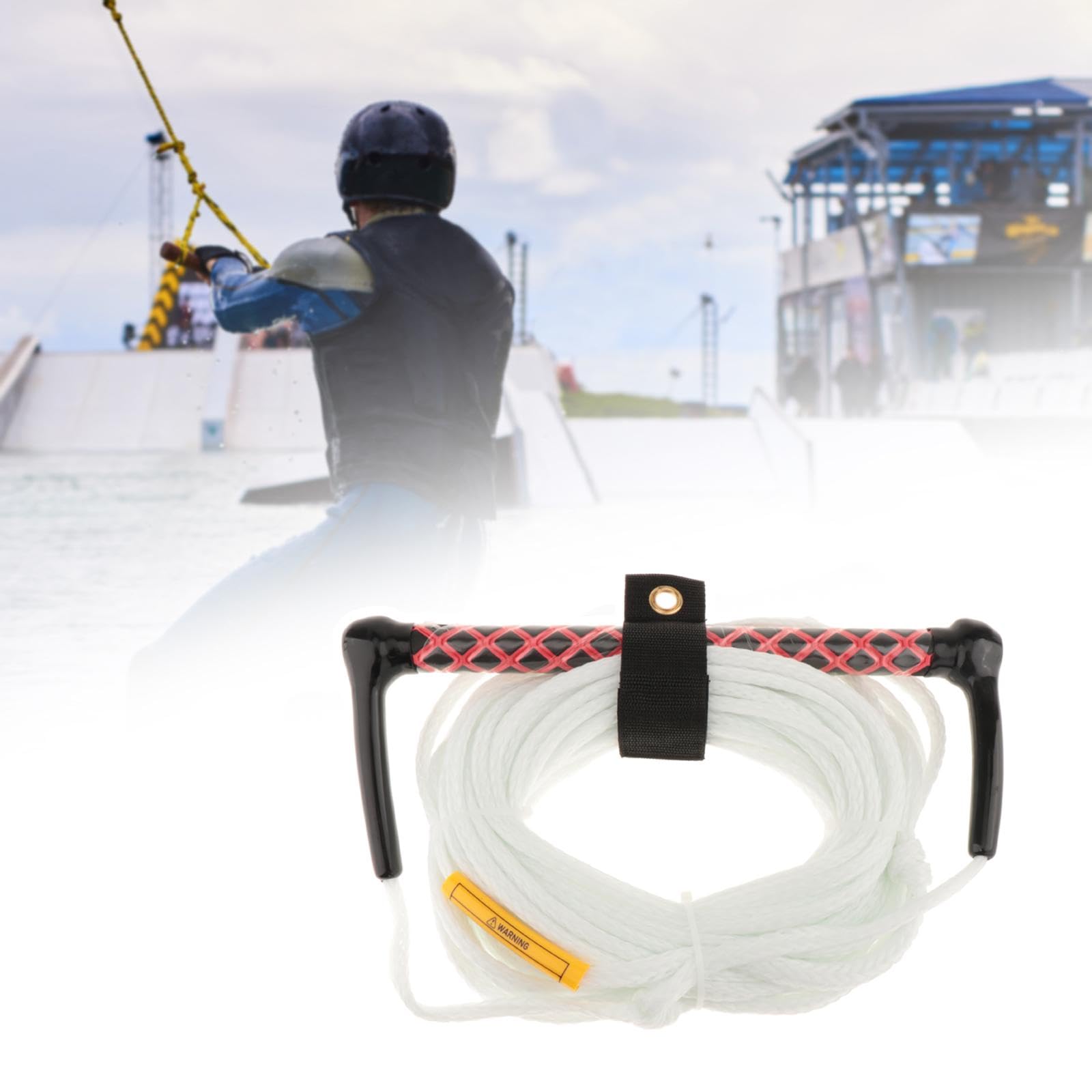 Baoblaze Corda per Wakeboard E Nautico con Maniglia, Imbracatura di Traino, Linea Portatile per Wakesurf, Linea di Traino per Kneeboard, Nautico, Acces