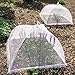 Simply Genius Pop-Up Outdoor Food Covers to Keep Bugs Away - 14 x 14 in, 4 Pack, White - Mesh Food Covers for Picnic & BBQ - Portable Nets for Outside