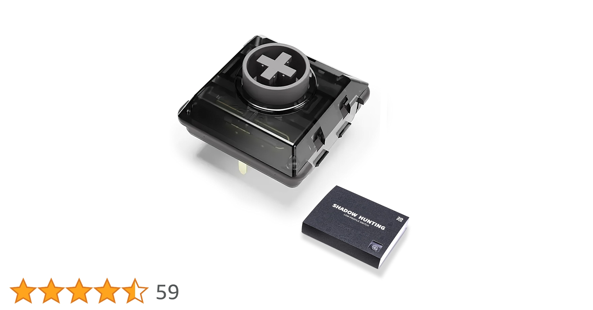 Amazon.co.jp: Kailh Shadow Hunting ロープロファイルキースイッチ