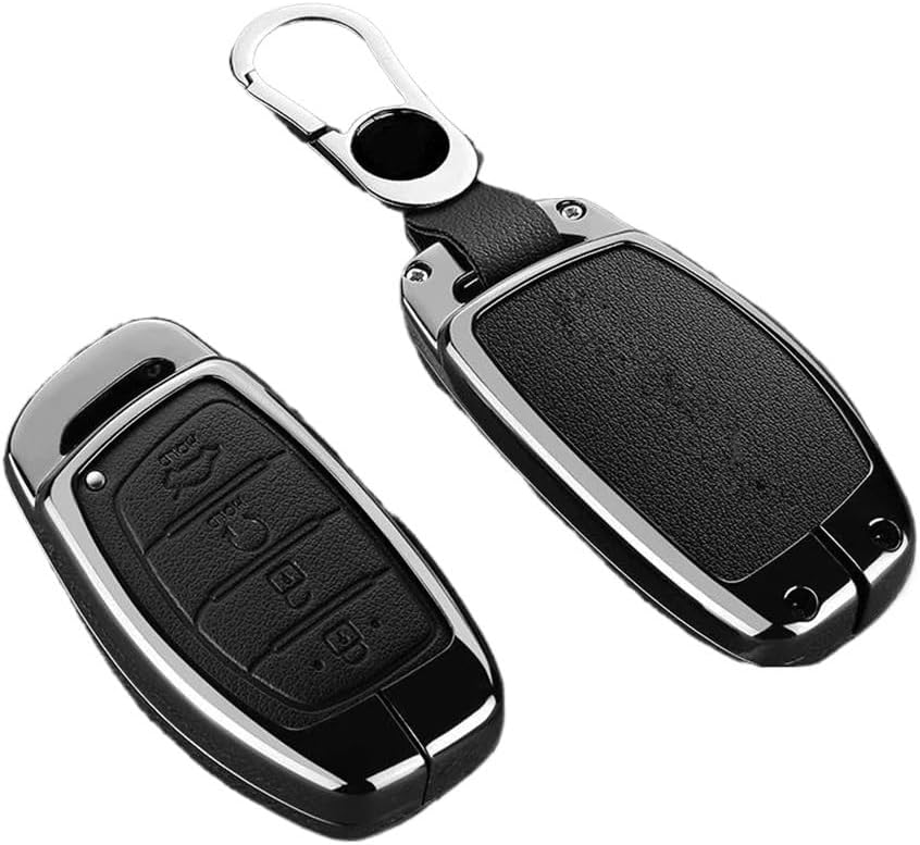 Key Card Case Car Key Case for Creta Ix35 Ix45 I10 I30 I40 for Tucson for Santa for Fe 2015 2017 2018 Key Shell(A)