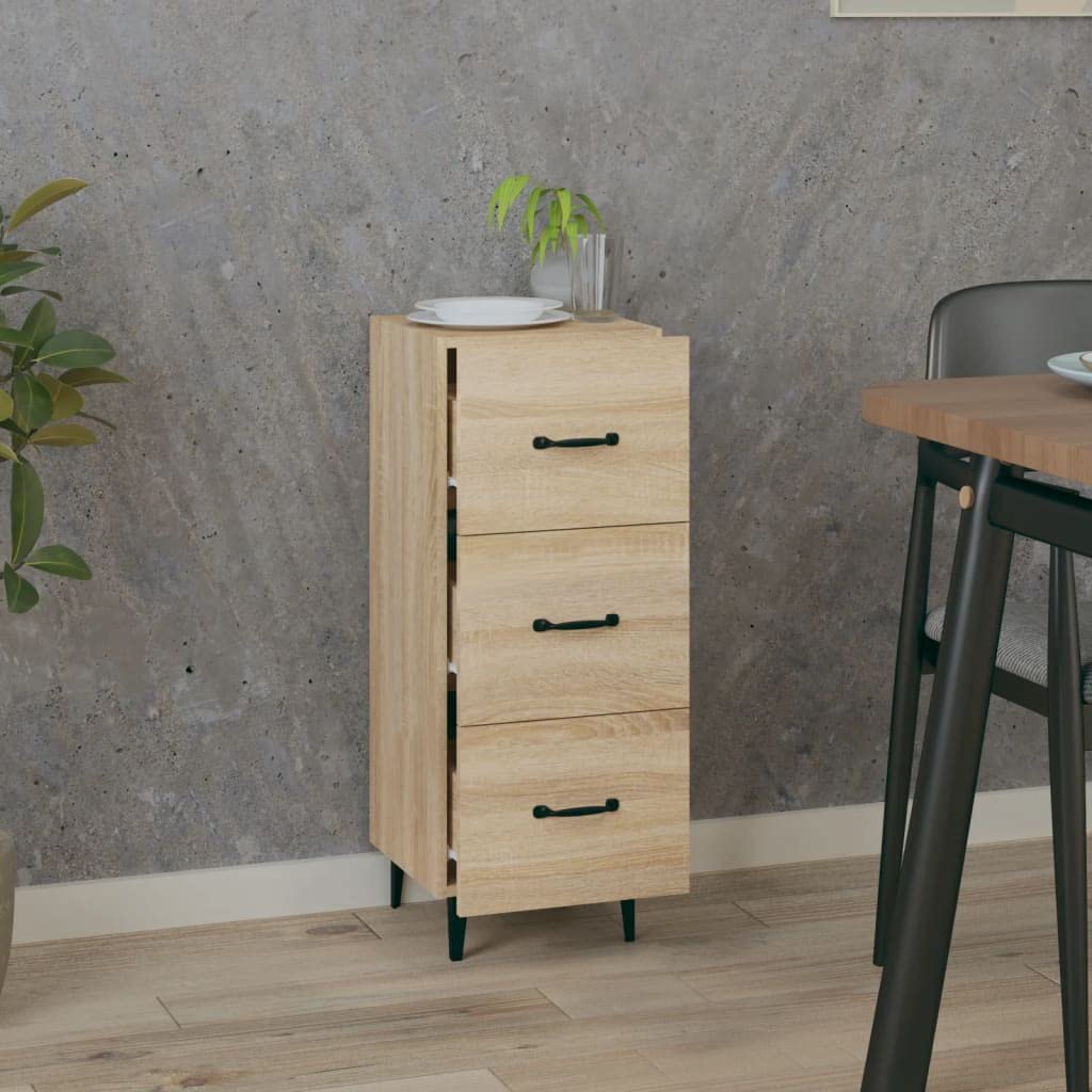 Aparador clásico con mucho espacio de almacenamiento, resistente placa superior para decoración y montaje en pared para mayor seguridad, elegante mueble para el salón de madera