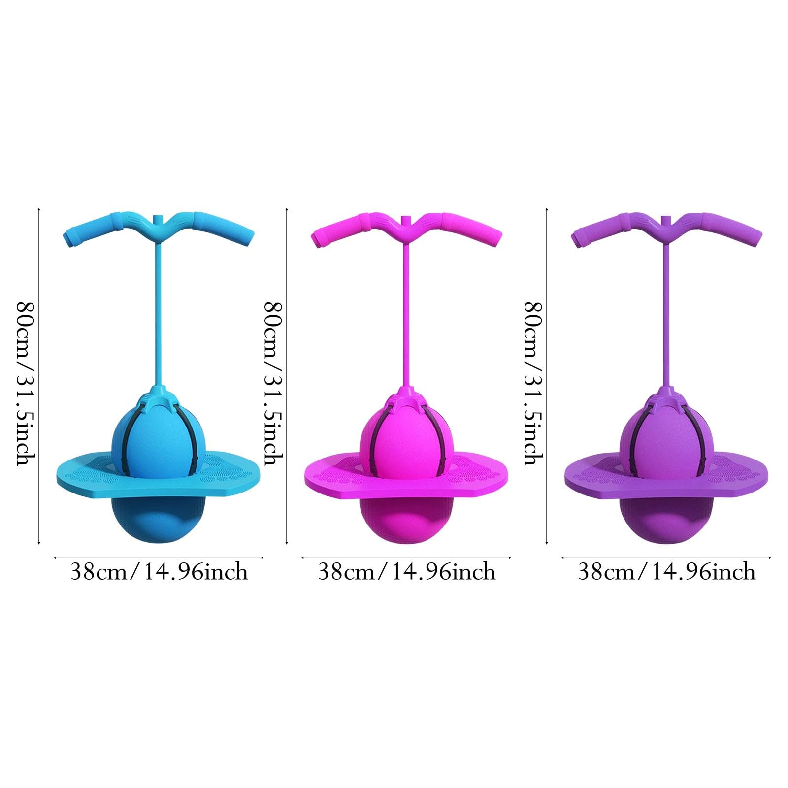 Balance Jumping Ball with Handle and Ball Pump, Pogo Stick for Boys Girls Pogo Jumper Balls for Kids & Adults - Image 7