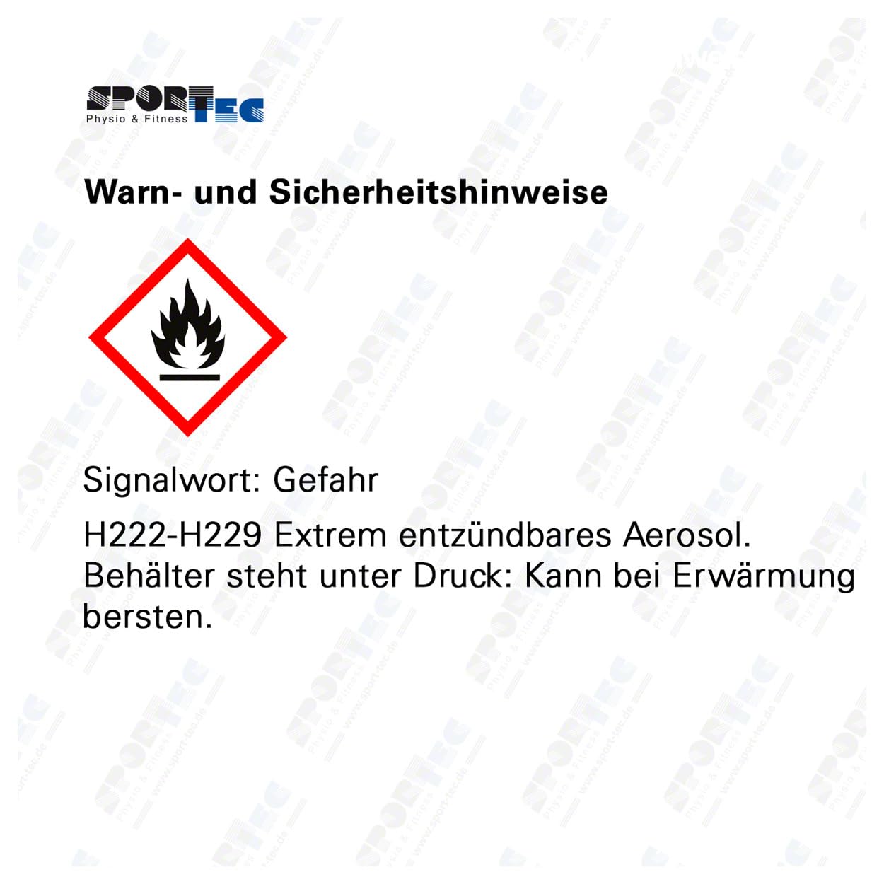 Sport-Tec Eisspay Kältespray für Erste Hilfe bei Sportverletzungen, Schmerzen und Schwellungen 200ml