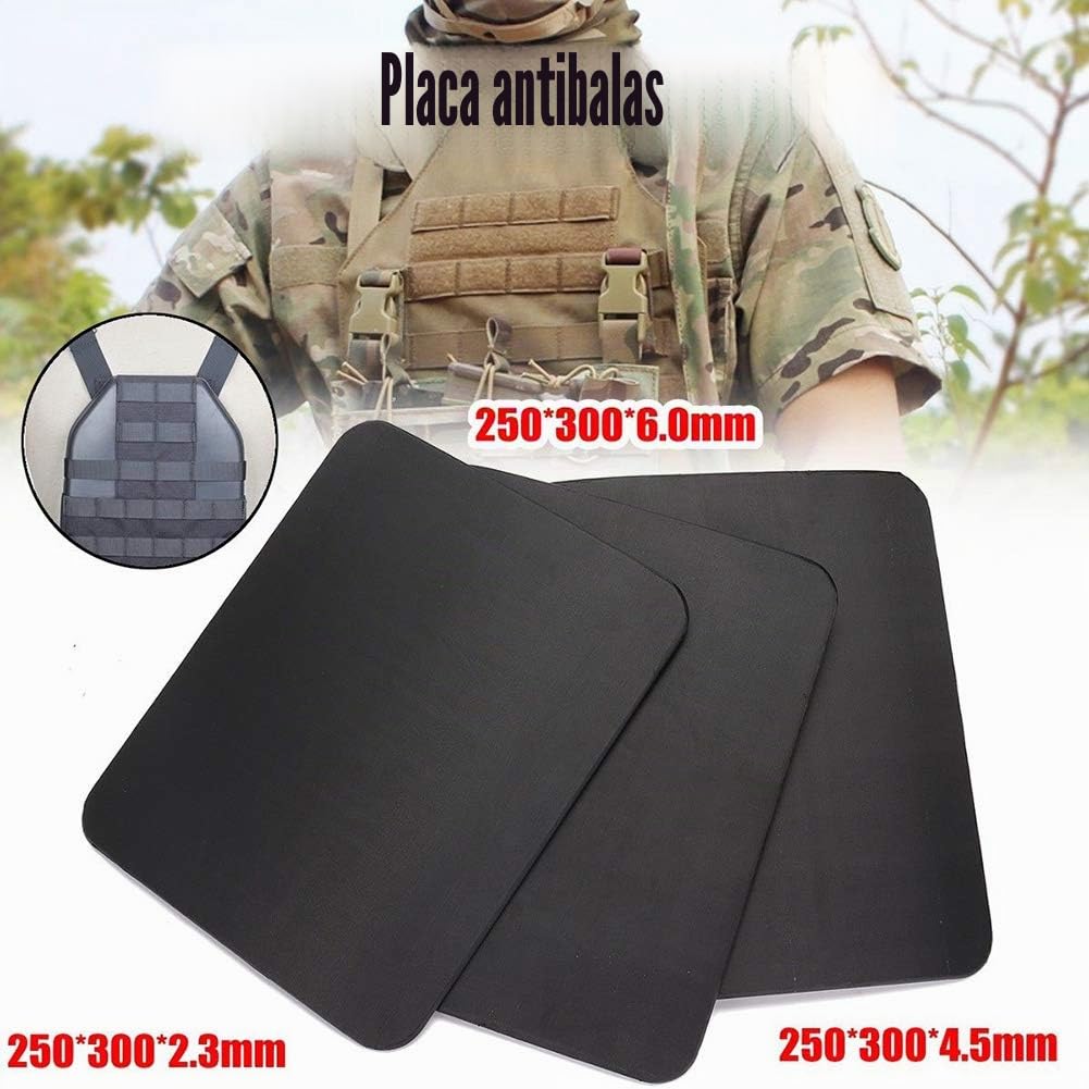 Placa de protección NIJ IIIA 2,3 mm Panel antibalas 25x30 cm