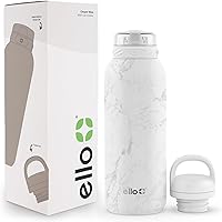 Vista 42 de Ello Cooper Twist - Botella de agua de acero inoxidable de 32 onzas con tapa para beber A prueba de fugas Doble pared y aislada al vacío Asa