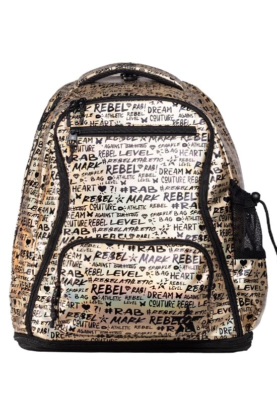 Rebel Athletic Signature Dream Bag Plus In Black And Gold