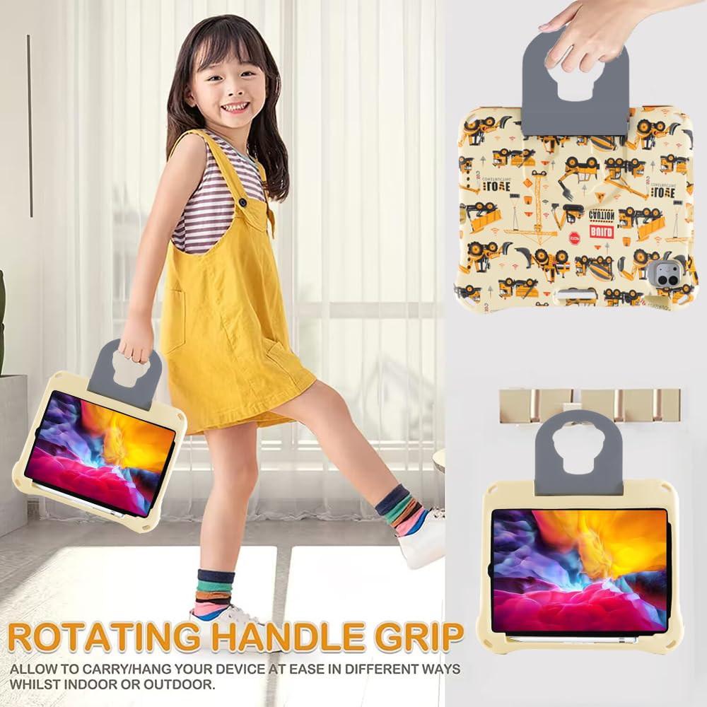 Coole Dino-Tablet-Hülle Für Kinder: Stoßfest, Mit Griff & Ständer – Perfekt Für IPad 11 & 10. Gen!