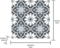 Vista 9 de FloorPops FP2944 Sevilla - Azulejos para suelo (despegar y pegar), multicolor