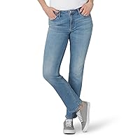 Lee Women's Petite Regular Fit Straight Leg Jean