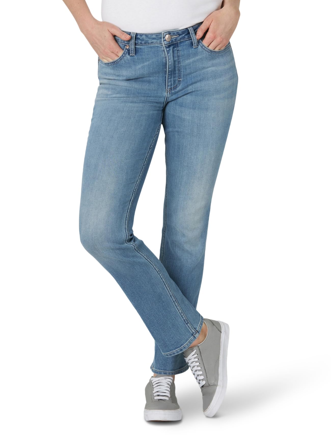 Womens Legendary Mid Rise Straight Leg Jean