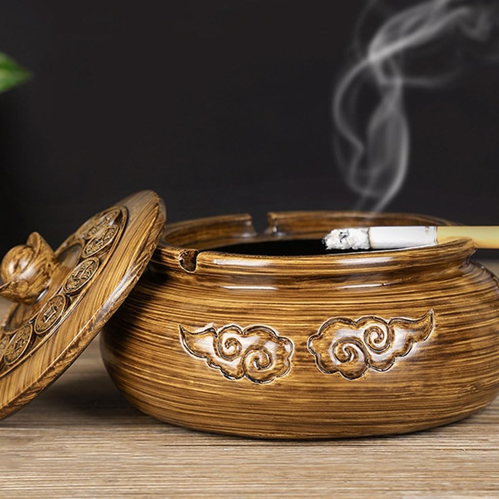 Ashtray for Car Home Decoration Ashtray Office Fashion Crafts Ashtray Resin Ornaments Outside Patio