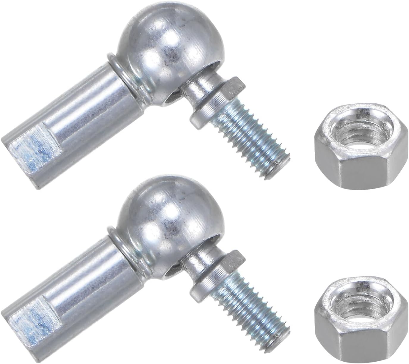 2pcs CS8 M5 Angle Ball Joint, M5x0.8 Right Hand Thread, A3-Steel Self-lubricating Ball Socket End Fitting