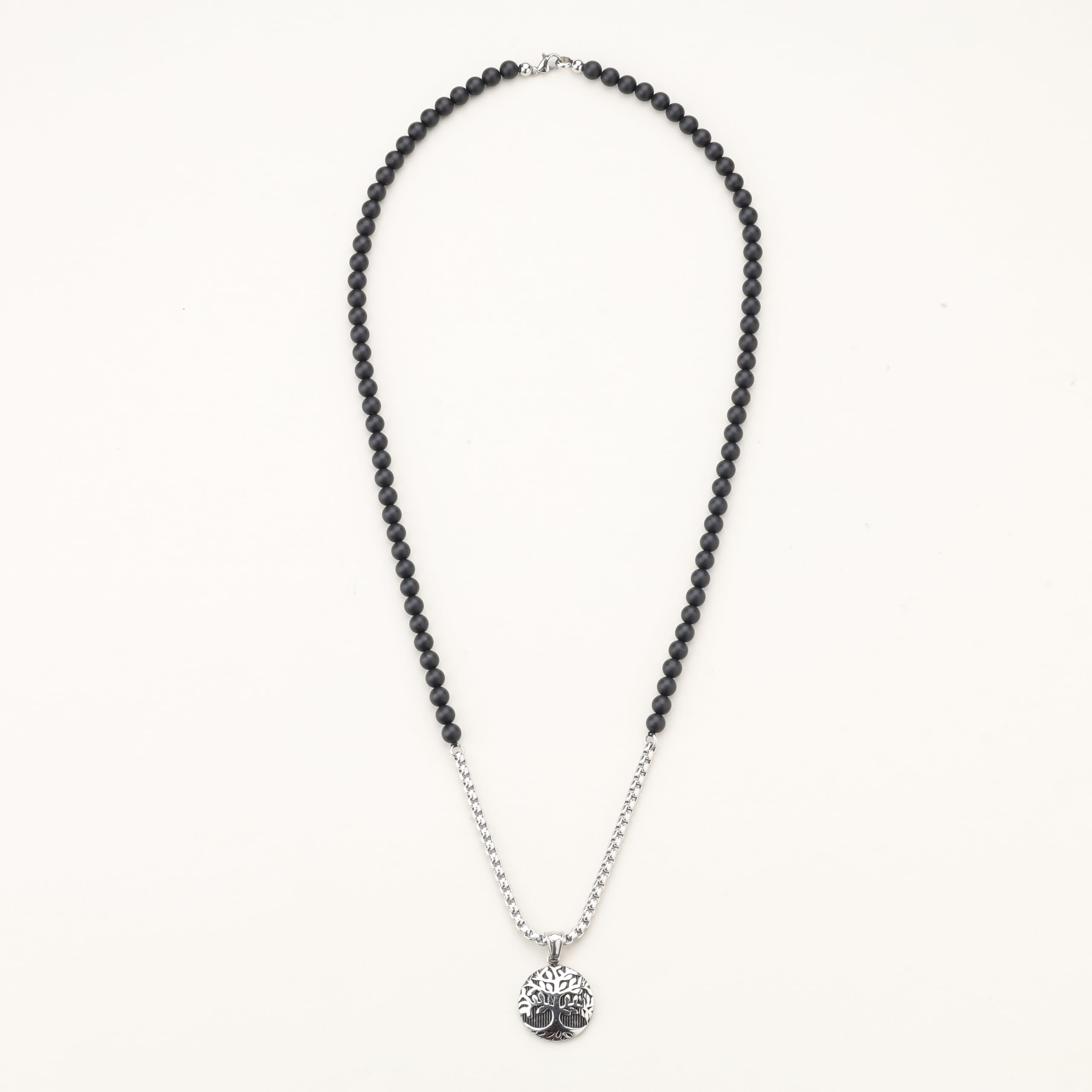 COAI Collier Chaîne et Perle Pendentif Arbre de Vie