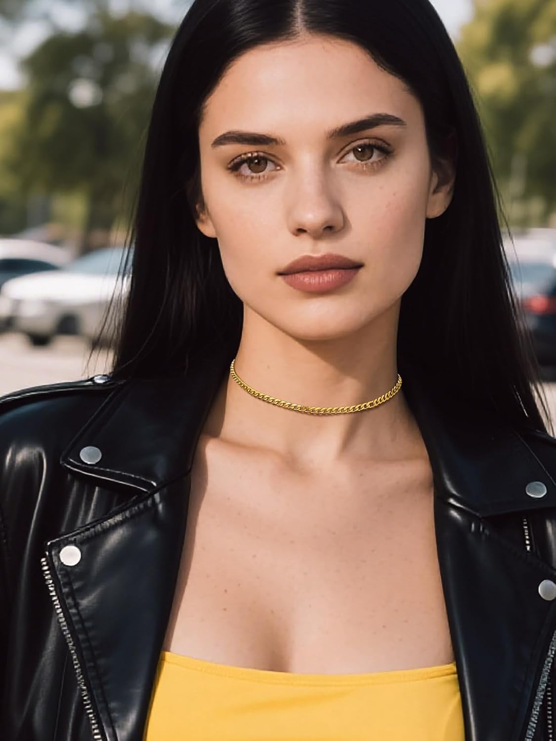 Bandmax Flat Cuban Chain Necklaces for Men Women, 4MM/6MM/9MM Silver Tone/Gold/Black Stainless Steel Curb Link Necklace Gift for Son Husband Grandson - Image 7