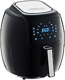 GoWISE USA 1700-Watt 5.8-QT 8-in-1 Digital Air Fryer with Recipe Book, Black Black 5.8-QT Air Fryer