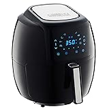 GoWISE USA 1700-Watt 5.8-QT 8-in-1 Digital Air Fryer with Recipe Book, Black Black 5.8-QT Air Fryer