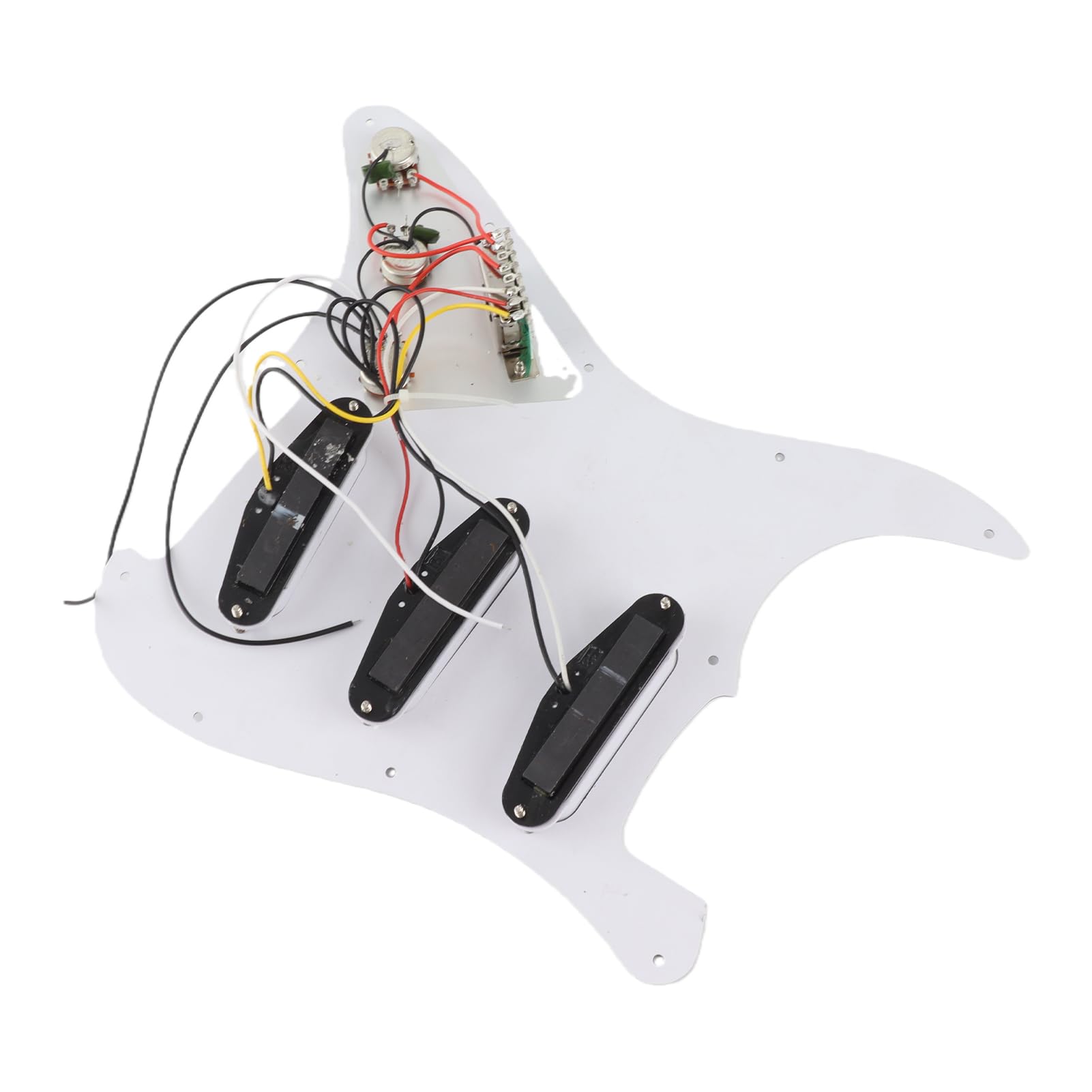 Kit de Accesorios para Guitarra Eléctrica ST Style 6 Cuerdas Incluye Pastillas Golpeador Perillas Volumen y Tono Puente Trémolo Tornillos Montaje