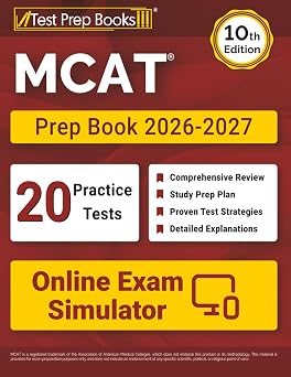 MCAT Prep Book 2026-2027 20 Full-Length Practice Tests + MCAT Study Guide + Online Exam Simulator [10th Edition]