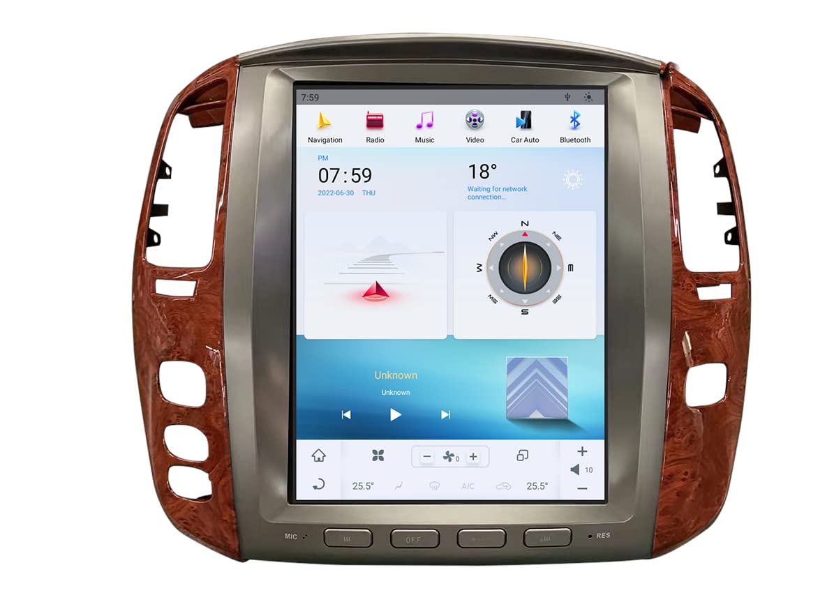 Uk master Car Stereo Screen Android 11 for Lexus LX470 2003-2007 & TOYOTA LAND CRUISER 100 2002-2007 4gb 64gb