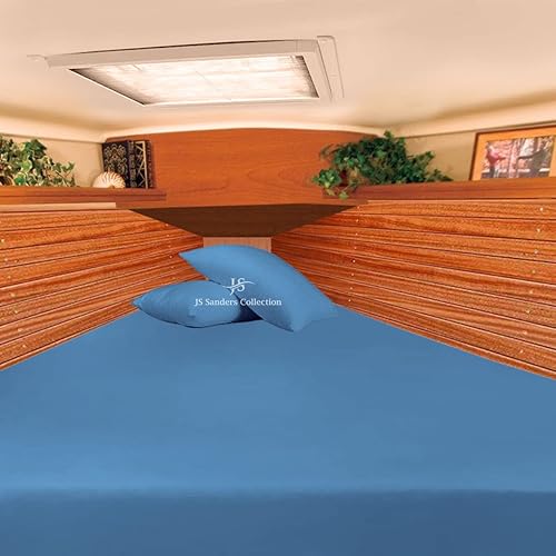 Miniatura 2 de JS Sanders Collection 100 % algodón egipcio, litera universal XL-V, la mejor ropa de cama para barcos XL-V, se adapta a colchones de hasta 8