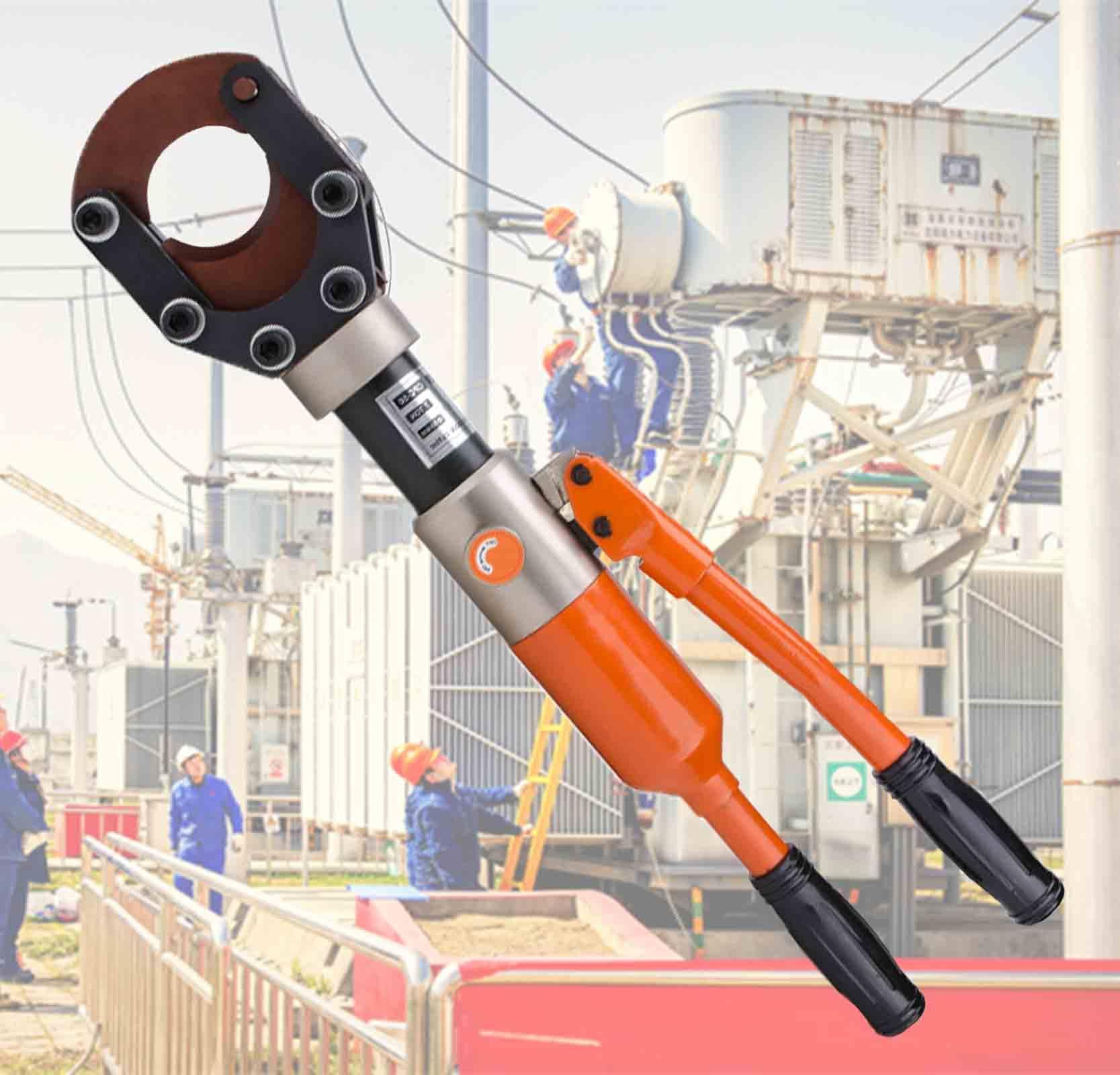 Cortador de cables hidráulico para un corte eficiente de alambre de aluminio de cobre, ideal para proyectos eléctricos de alta resistencia