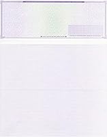Vista 8 de 50 cheques en blanco de alta seguridad - Comprobaciones de computadora para QuickBooks en la parte superior (marrón laberintado) Peso del papel # 70