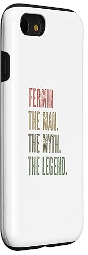 Vista 18 de iPhone X/XS FERMIN the Man the Myth the LEGEND FUNNY - Men Boys Name Case