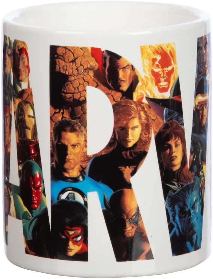 Bioworld Marvel Logo Retro 16 oz. Ceramic Mug