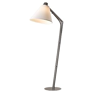 Hubbardton Forge 232860-1034 Reach Floor Lamp Vintage Platinum Finish Natural Anna
