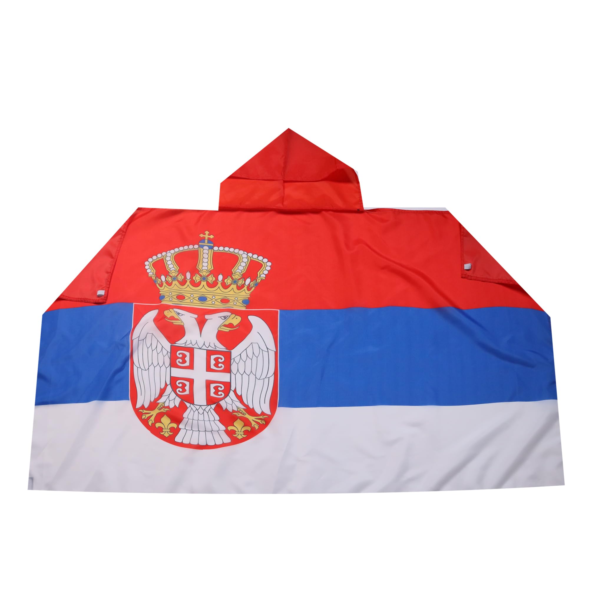 AZ FLAG - Serbia Body Flag - 3x5 Ft - Serbian Cap Flag - 100% Polyester with Inegrated Sleeves and Hood - Vivid Colors - 3' x 5' Feet - 150x90 Cm