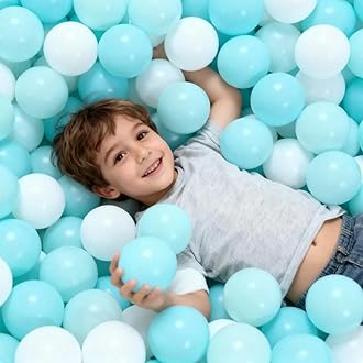 GOGOSO Ball Pit Balls for Toddlers Kids Plastic Balls for Ball-Pit Playpen Pool Baby Play Pastel BPA-Free Non Toxic Play Pastel Crush Proof Bal 50 100 200 500 1000 Count