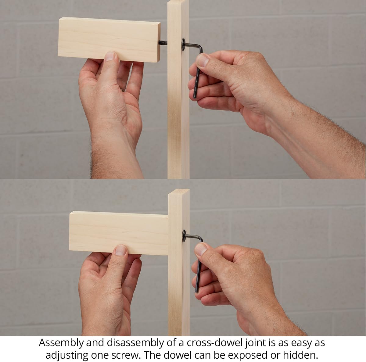 Woodpeckers Universal Cross Dowel Jig, Deluxe Kit, Includes 7 Drill Guide Bushings, USA Made, Accomodates All Cross-Dowel Sizes - UCDJ