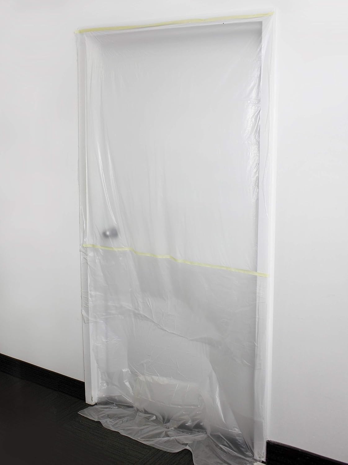 VViViD Chemical Grade Heavy-Duty Self-Adhesive Tape and Drape Masking Film Plastic Drop Cloth (12 Pack (60" x 108ft))